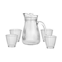 Jarra1,2L com Copos de Vidro Narissa - Hauskraft Jarra1,2L com Copos de Vidro Narissa - Hauskraft