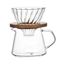 Jarro Com Suporte Coador Em Vidro Para Café 600ml
