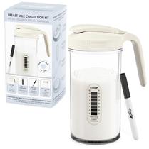 Jarro de armazenamento de leite materno, termômetro Masontops 710ml