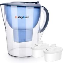 Jarro de filtro de água Hskyhan Alkaline 3.5L com 2 filtros azuis
