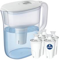 Jarro de filtro de água JOEY'Z de 10 xícaras com 5 substituições Brita Jarro de filtro de água JOEY'Z de 10 xícaras com 5 substituições Brita
