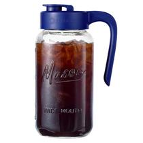 Jarro de vidro Mason Jar Spreccio, hermético, à prova de vazamentos, de 2 litros com tampa Jarro de vidro Mason Jar Spreccio, hermético, à prova de vazamentos, de 2 litros com tampa