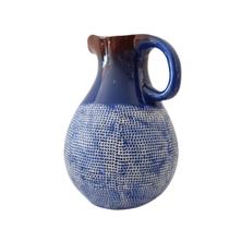 Jarro Decorativo Cerâmica Azul/Marrom