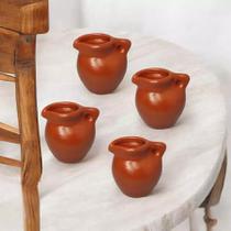 Jarro kit com 4 peças de Ceramica Miniatura para Terrario Jarro kit com 4 peças de Ceramica Miniatura para Terrario