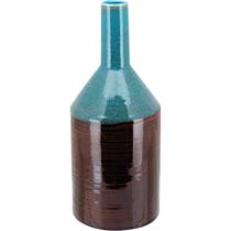 JAVA GARRAFA DECORATIVO 26x11x11cm CERÂMICA MARROM