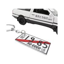 JDM Inicial D AE86 Alumínio Matrícula Chaveiro, Japonês Espelho Retrovisor Pingente