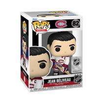 Jean Believeau Canadiens multicolorido, lendas da Funko POP da NHL