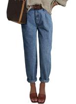 Jeans Astylish Ashleigh Blue High Waist Mom Capri Women 12