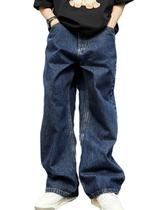 Jeans Baggy Y2K FantasyGears - Unissex - Perna Larga