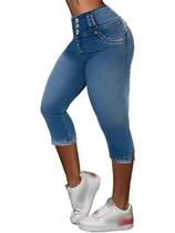 Jeans Capri Flamingals Bermuda para mulheres Deep Blue L Jeans Capri Flamingals Bermuda para mulheres Deep Blue L