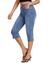 Jeans Capri luvamia High Rise Skinny Denim Roadknight Blue Jeans Capri luvamia High Rise Skinny Denim Roadknight Blue
