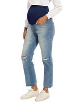 Jeans de maternidade Beauty Straight Leg Over The Belly Blue 14