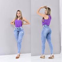 Jeans Dua Lipa Clara com Rasgo Jeans Dua Lipa Clara com Rasgo