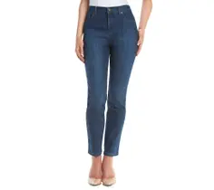 Jeans femininos Gloria Vanderbilt Petite Amanda Straight Leg 4P