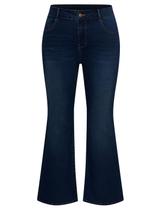 Jeans Femininos Hanna Nikole Flare - Cintura Alta - Tamanho Plus Jeans Femininos Hanna Nikole Flare - Cintura Alta - Tamanho Plus