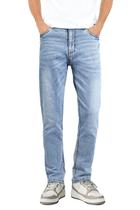 Jeans Heyfanee Slim Fit Stretch Jeans azul claro para homens Jeans Heyfanee Slim Fit Stretch Jeans azul claro para homens