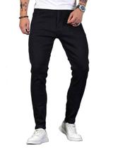 Jeans HUNGSON Skinny para homens, elásticos, slim fit, rasgados
