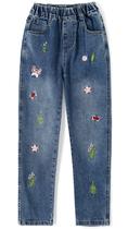 Jeans KIDSCOOL SPACE Little Big Girls Bordado Borboleta