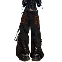 Jeans Kodaruber Vintage Goth Hip Hop Baggy Bootcut Laranja