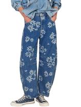 Jeans loveimgs Y2k Distressed Barrel Baggy Wide Leg Blue XS