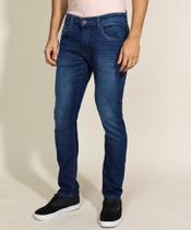 Jeans Masculina Calça Reta Lycra Tradicional