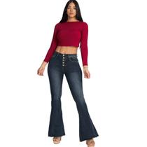 Jeans PATA ELEFANTE Flare Pants 0991 para mulheres - pretas Jeans PATA ELEFANTE Flare Pants 0991 para mulheres - pretas