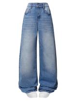 Jeans Peakpride para meninas, calças jeans de pernas largas, de 7 a 14 anos