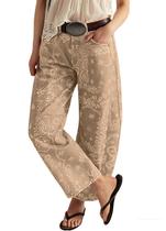 Jeans que amam mulheres, namorado, barril folgado, estampa floral