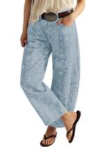 Jeans que amam mulheres, namorado, barril folgado, estampa floral