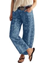 Jeans que amam mulheres, namorado, barril folgado, estampa floral