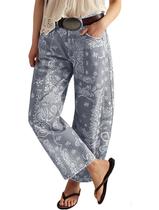 Jeans que amam mulheres, namorado, barril folgado, estampa floral