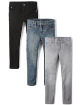 Jeans The Children's Place Basic Skinny para meninos, tamanho 7