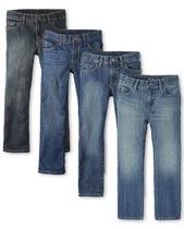 Jeans The Children's Place Bootcut Bootcut, pacote com 4 unidades, tamanho 6