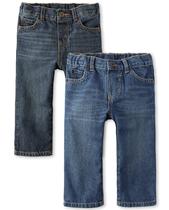 Jeans The Children's Place para bebês e crianças pequenas 4T, pacote com 2 Jeans The Children's Place para bebês e crianças pequenas 4T, pacote com 2