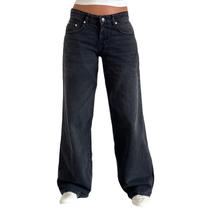 Jeans Wide Leg Boyfriend, jeans retos femininos Covvoliy