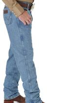 Jeans Wrangler Cowboy Cut 40 L x 36 L para homens Stone Bleach
