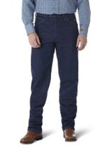 Jeans Wrangler, grandes e altos, resistentes a chamas, com corte de caubói, pré-lavagem
