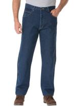 Jeans Wrangler Relaxed Fit para homens, tamanho azul marinho antigo 48 L x 38 L