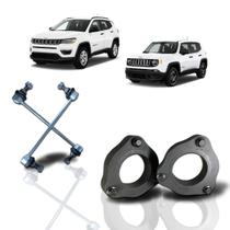 Jeep Compass Renegade Kit Lift Calço Dianteir +Bieleta 2 Pol