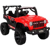 Jeep Elétrico Aventura 12V Vermelho Luz e Som 1251-Bang Toys