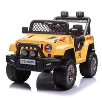 Jeep Elétrico Infantil Controle Remoto Amarelo Off Road 12V - Shiny Toys