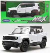 Jeep Renegade Trailhawk Branco - Nex Models - 1/32 - Welly Jeep Renegade Trailhawk Branco - Nex Models - 1/32 - Welly