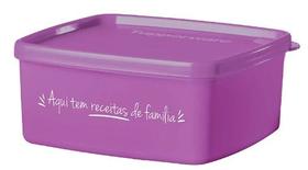 Jeitosinho 400ml Roxo "Aqui tem receitas de família" Tupperware