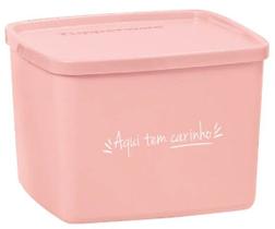 Jeitoso 800ml Rosa "Aqui tem carinho" Tupperware