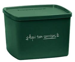 Jeitoso 800ml Verde "Aqui tem sorrisos" Tupperware