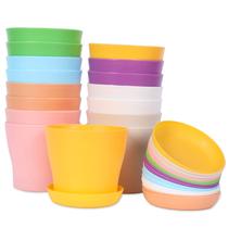 JERIA Vasos para Plantas e Flores 16 Unidades 10 cm Coloridos para Mudas JERIA Vasos para Plantas e Flores 16 Unidades 10 cm Coloridos para Mudas