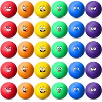 Jerify, 30 peças, bolas de playground Dodgeballs de 6,3 polegadas, Bulk Colorful Emotion, Handebol, Kickball, Bouncy Balls para jogos internos e ao ar livre, acampamentos de ginástica, piquenique, praia, escola Jerify, 30 peças, bolas de playground Dodgeballs de 6,3 polegadas, Bulk Colorful Emotion, Handebol, Kickball, Bouncy Balls para jogos internos e ao ar livre, acampamentos de ginástica, piquenique, praia, escola
