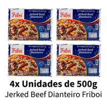 Jerked Beef Charque Carne Seca Jabá Bovino Dianteiro Friboi Kit 4x 500g