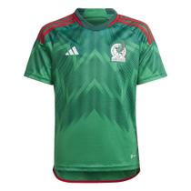 Jersey adidas Mexico 22 Home para crianças verde tamanho M
