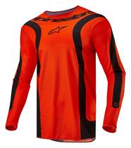 Jersey Alpinestars Fluid Lurv - Laranja/Preto - Para Homens Jersey Alpinestars Fluid Lurv - Laranja/Preto - Para Homens